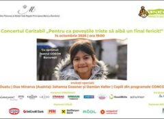 Concert caritabil: „Pentru ca poveștile triste să aibă un final fericit!”