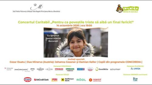 Concert caritabil: „Pentru ca poveștile triste să aibă un final fericit!”